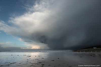 Storm Gareth Thunderstorms & Benone Beach Storm Surge - March 12th 2019